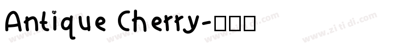 Antique Cherry字体转换